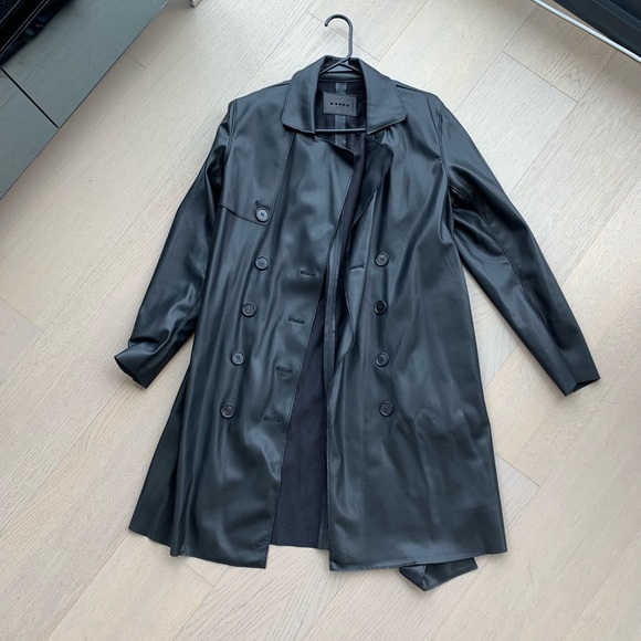 Blank NYC Jackets & Blazers - Blank NYC Leather Trench Coat - Size Medium